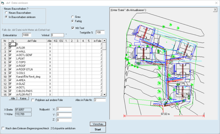 Einlesen DXF